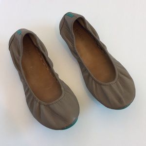 Tieks taupe flats